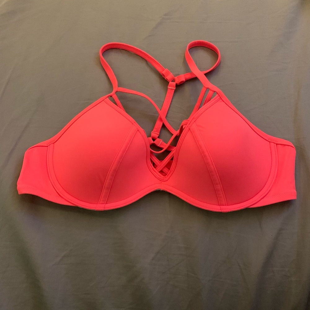 VS bright coral bikini top